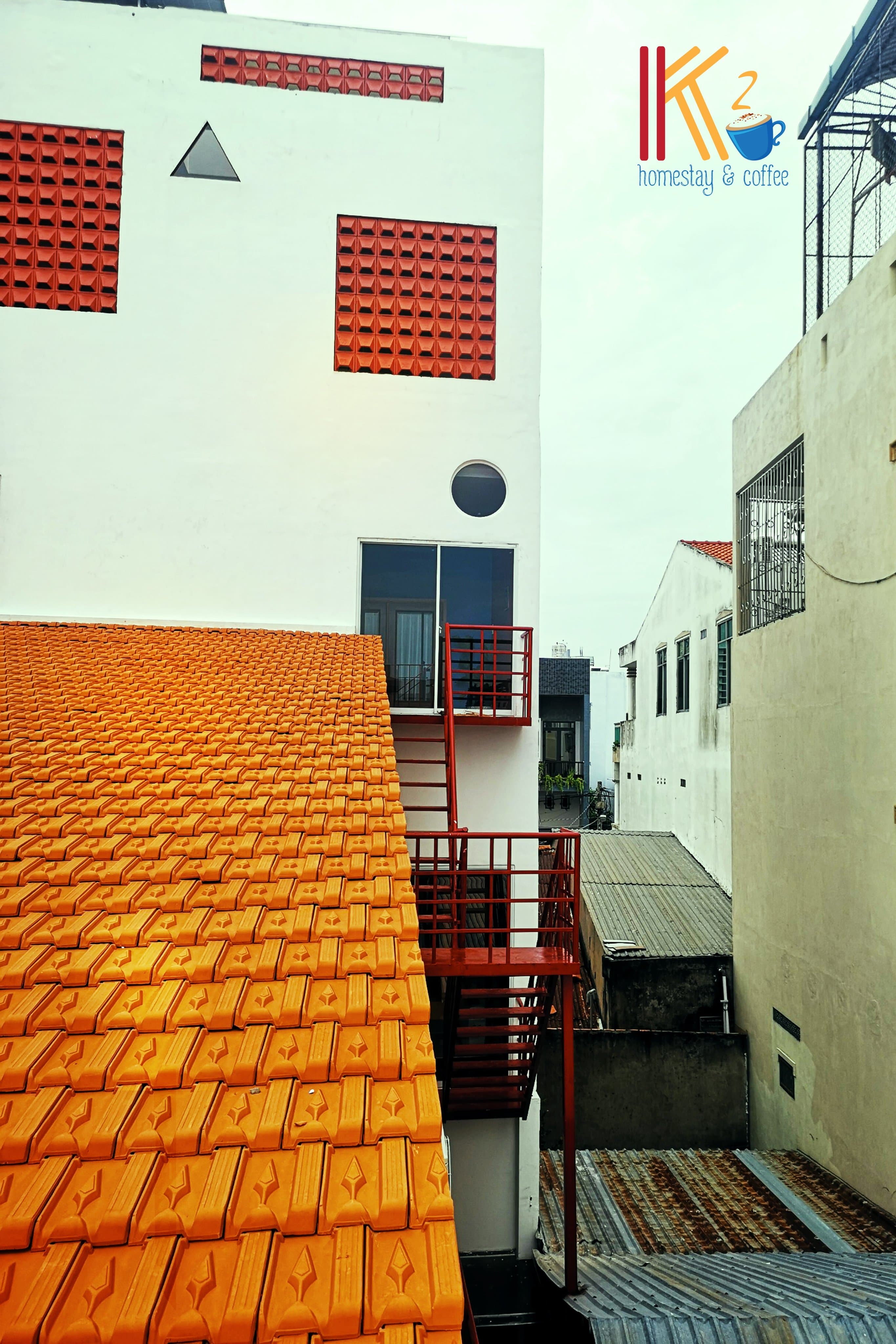 Không gian K2 Homestay gần bến Ninh Kiều Cần Thơ